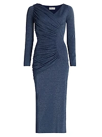 Waleska Ruched Jersey Midi-Dress