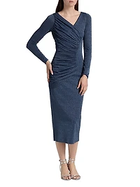 Waleska Ruched Jersey Midi-Dress
