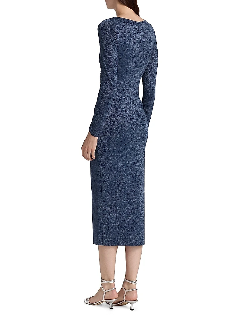 Waleska Ruched Jersey Midi-Dress