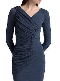 Waleska Ruched Jersey Midi-Dress