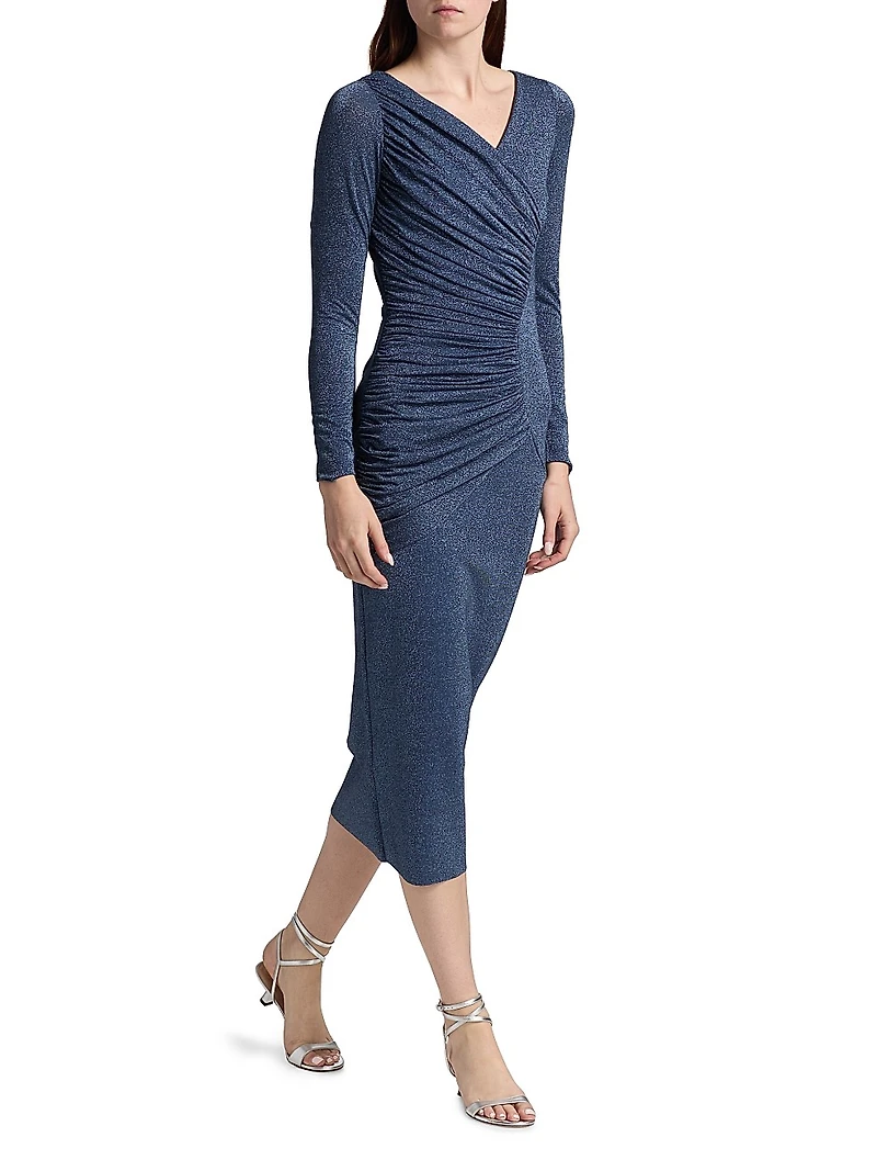Waleska Ruched Jersey Midi-Dress