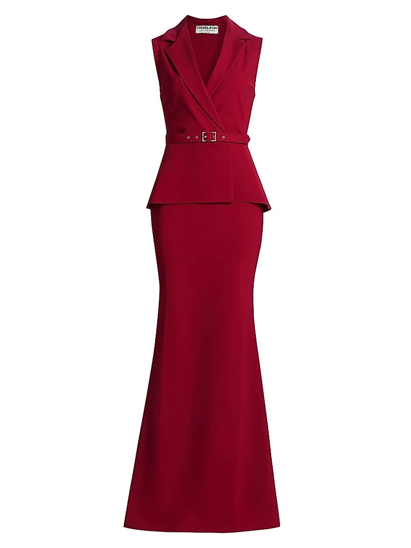 Thadira Jersey Sleeveless Gown