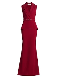 Thadira Jersey Sleeveless Gown