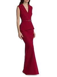 Thadira Jersey Sleeveless Gown