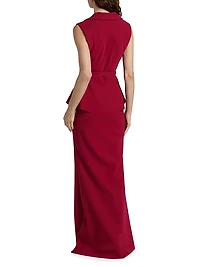 Thadira Jersey Sleeveless Gown