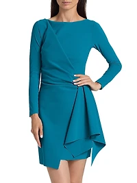 Pariza Gathered Cocktail Minidress