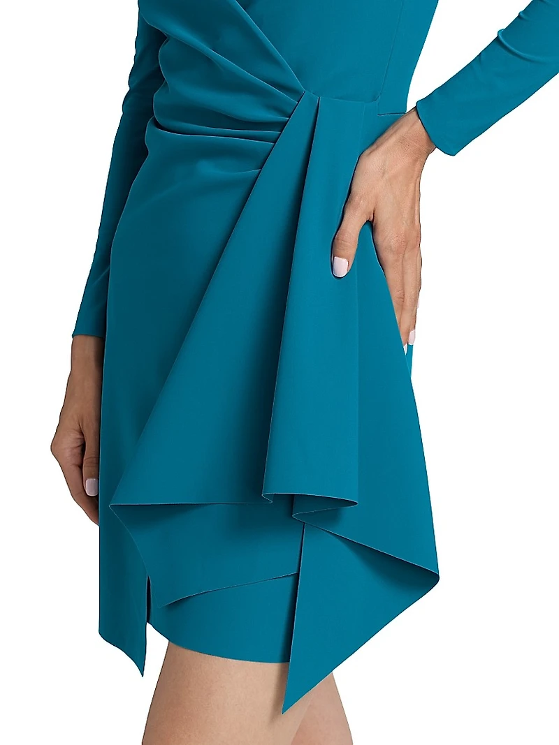 Pariza Gathered Cocktail Minidress