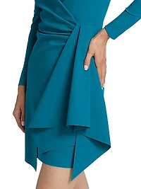 Pariza Gathered Cocktail Minidress