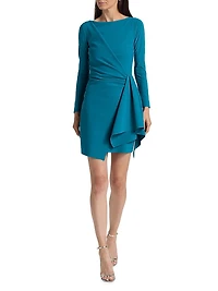 Pariza Gathered Cocktail Minidress