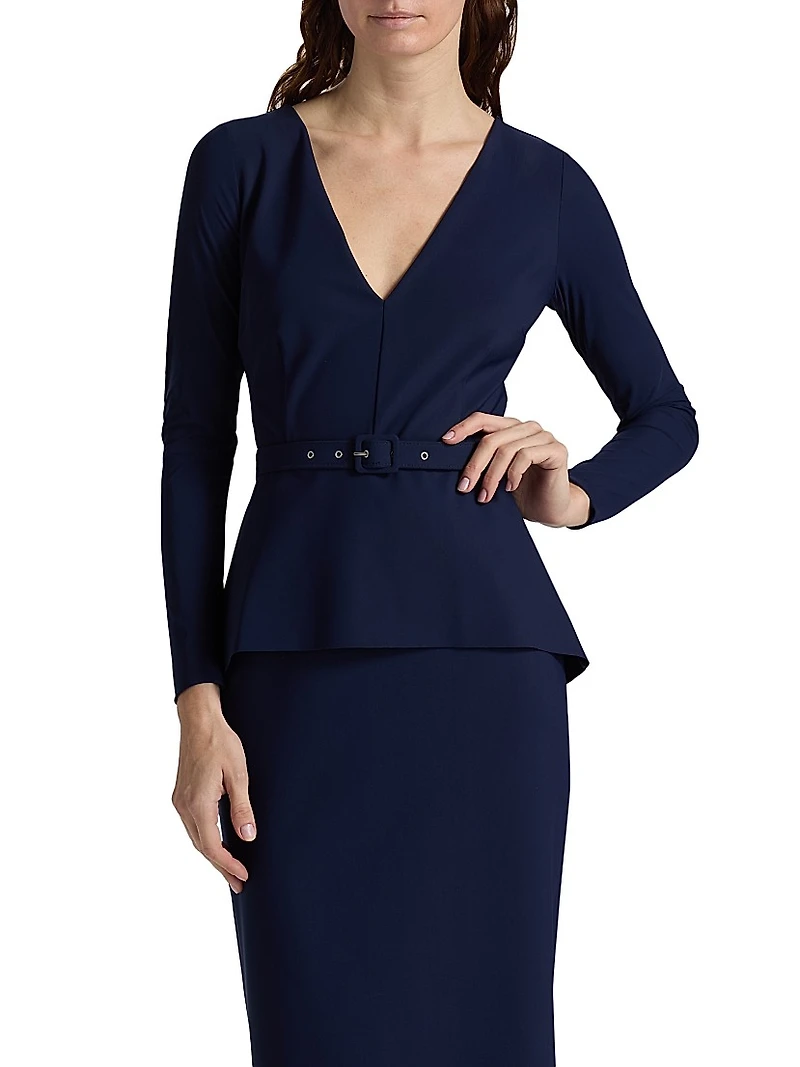 Siaka Jersey Belted Midi-Dress