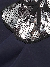 Onori Sequined Floral Cocktail Dress