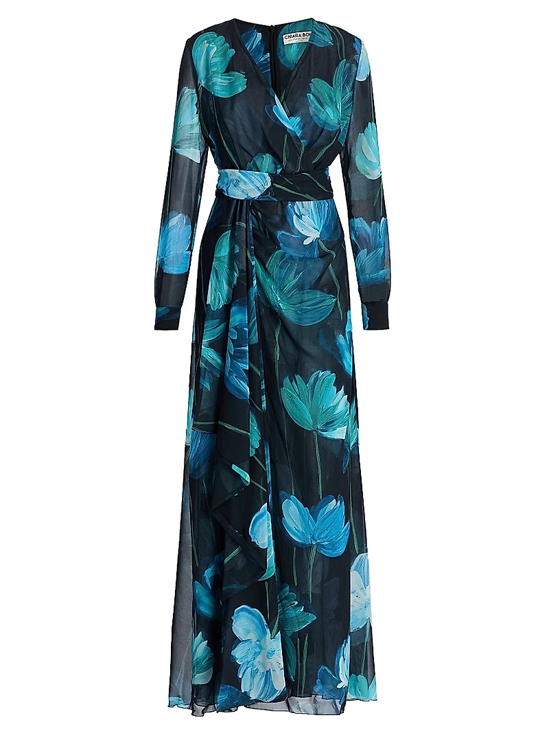 Flisky Floral Georgette Gown