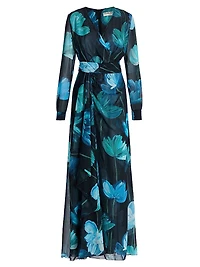 Flisky Floral Georgette Gown