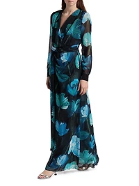 Flisky Floral Georgette Gown