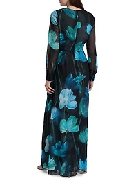 Flisky Floral Georgette Gown