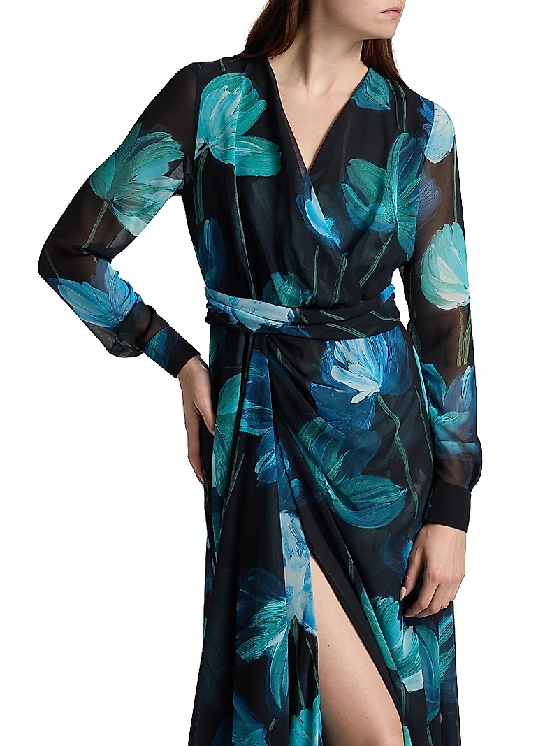 Flisky Floral Georgette Gown