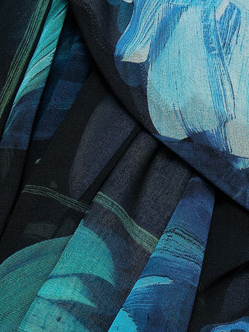 Flisky Floral Georgette Gown