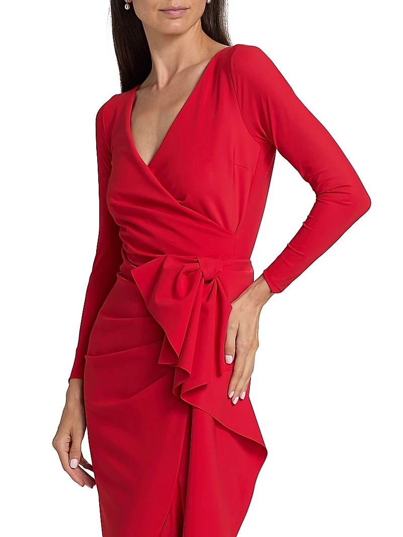 Maco Ruffled Stretch-Jersey Gown