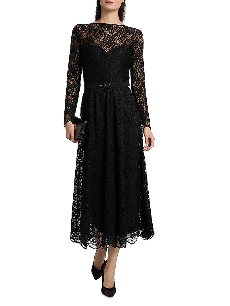 Ginogi Lace Midi-Dress