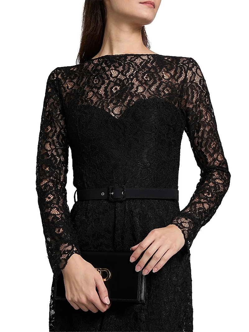 Ginogi Lace Midi-Dress