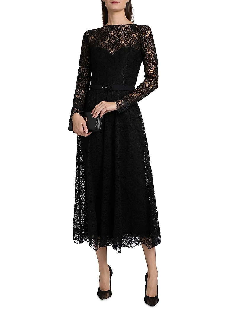 Ginogi Lace Midi-Dress