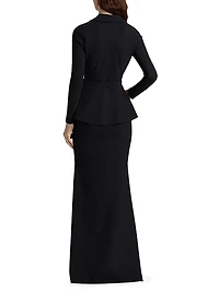 Thadira Jersey V-Neck Gown