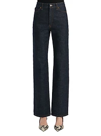 Danielle Mid-Rise Slim-Straight Jeans