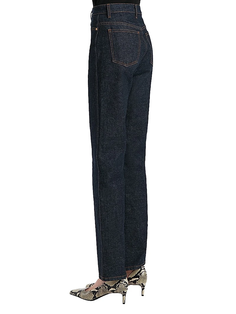 Danielle Mid-Rise Slim-Straight Jeans