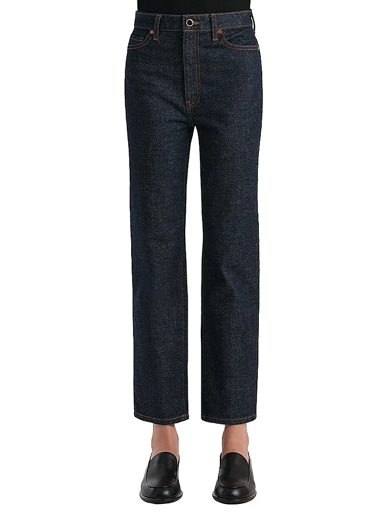 Abigail Straight-Leg Ankle Crop Jeans