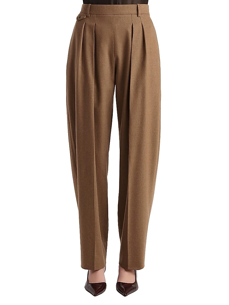 Dugan Pleated Wool Pants