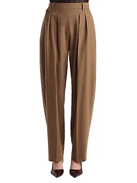Dugan Pleated Wool Pants