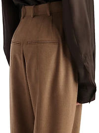 Dugan Pleated Wool Pants