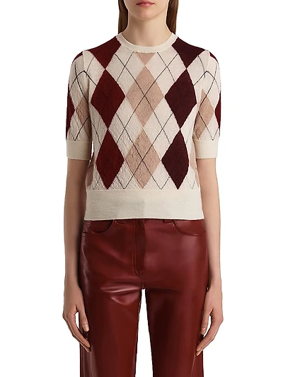 Anders Argyle Cashmere-Mohair Top