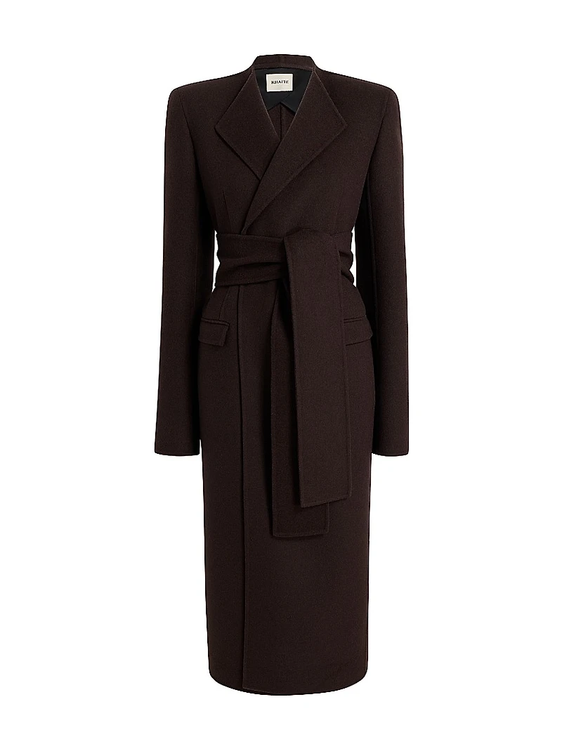 Jelson Wool Tie-Waist Coat