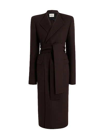 Jelson Wool Tie-Waist Coat