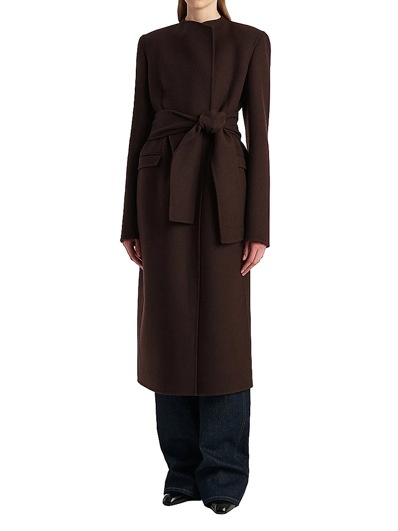 Jelson Wool Tie-Waist Coat