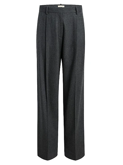 August Pleated Wool Pants
