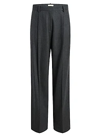 August Pleated Wool Pants