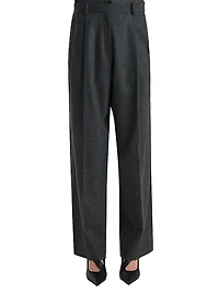 August Pleated Wool Pants