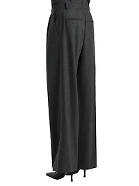 August Pleated Wool Pants