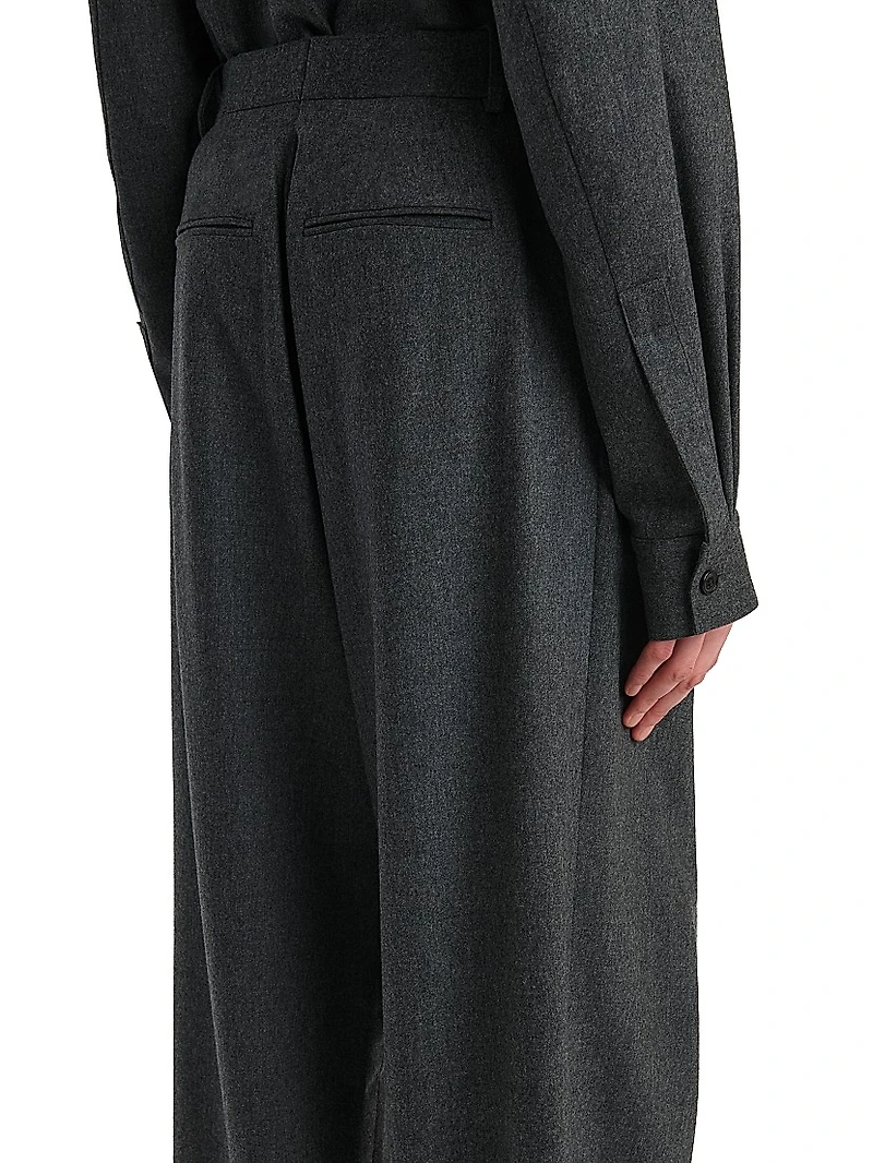 August Pleated Wool Pants