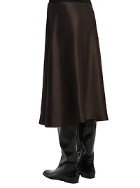 Nania Satin Midi-Skirt