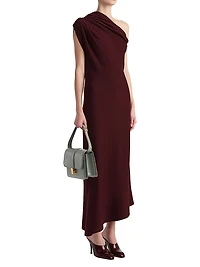 Coast Wool-Blend One-Shoulder Gown