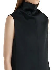 Daria Turtleneck Sleeveless Minidress