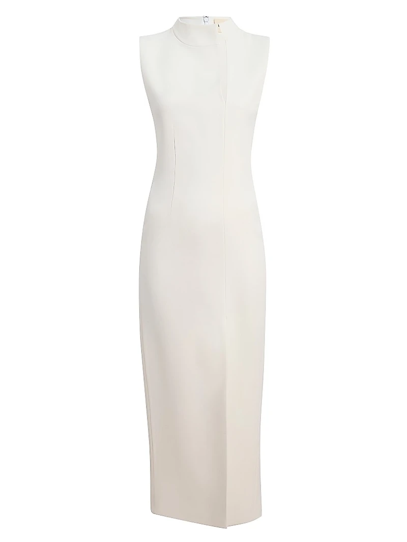 Lowen Front-Slit Sleeveless Column Gown