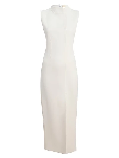 Lowen Front-Slit Sleeveless Column Gown