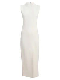 Lowen Front-Slit Sleeveless Column Gown