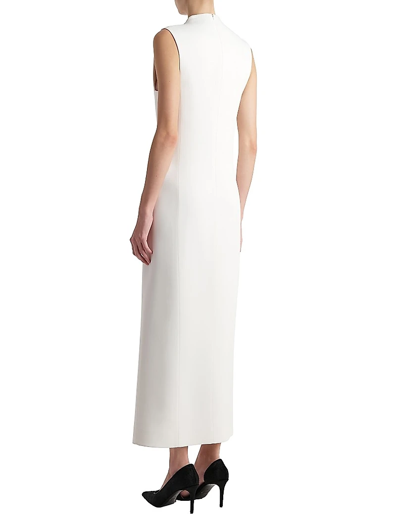 Lowen Front-Slit Sleeveless Column Gown
