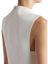 Lowen Front-Slit Sleeveless Column Gown