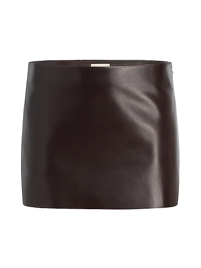 Jett Leather Miniskirt